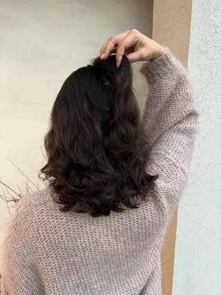 ミディアム パーマ 高橋 竜也のヘアスタイル
