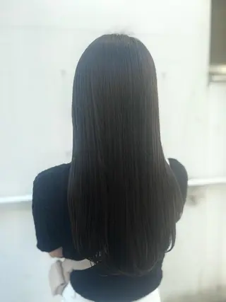 ロング saaya💙 ブリーチなしカラーのヘアスタイル