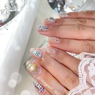 ネイル 23時まで❤︎韓国、 ワンホンネイルのネイルデザイン