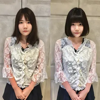 ショート カラー 大人可愛いショート* NoWL栗原隆成のヘアスタイル