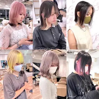 セミロング カラー ベテラン美容師が対応 /髪質改善/縮毛矯正のヘアスタイル