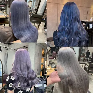 ロング カラー パーマ ヘアアレンジ メンズ ブリーチカラー🤍 颯馬🐈‍⬛のヘアスタイル