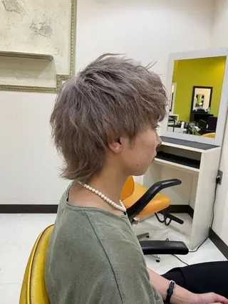 ミディアム カラー メンズ メンズ特化 岸本 阪急六甲サロンドロイのヘアスタイル