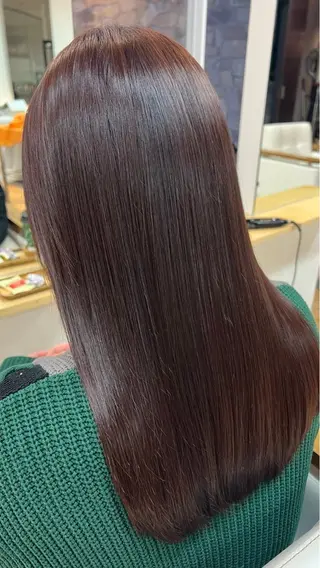 ロング カラー 沖元 統弥のヘアスタイル