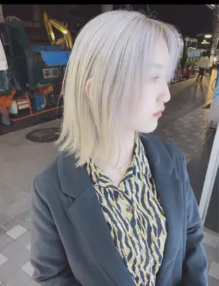 ミディアム カラー Selene hair 難波店のヘアスタイル