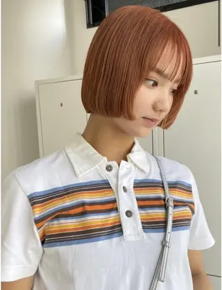 ショート カラー 柔らかいヘア/ 東徳嶺 みくのヘアスタイル