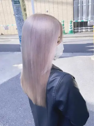 ロング カラー パーマ ヘアアレンジ メンズ キッズ ネイル マツエク・マツパ アイブロウ ハイトーンNo.1 👩🏼NaGiSaのヘアスタイル