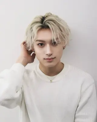 カラー メンズ 渋谷のブリーチカラー シェフ🧑‍🍳蓮のヘアスタイル