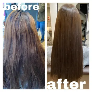 ロング 深夜まで営業中‼️ レム髪質改善のヘアスタイル