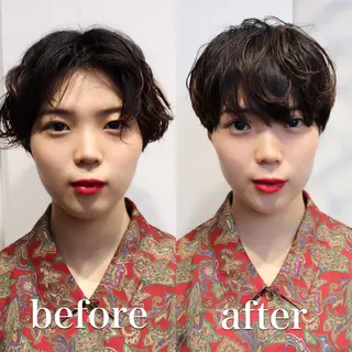 ショート カラー パーマ ショートカットの匠 KOJIのヘアスタイル