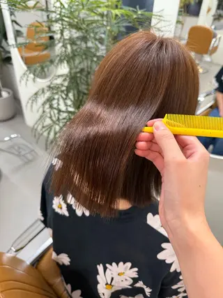 カラー パーマ 檜 果歩のヘアスタイル