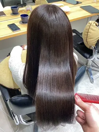 セミロング カラー ヘアアレンジ/柔らか 艶カラー/AKARIのヘアスタイル