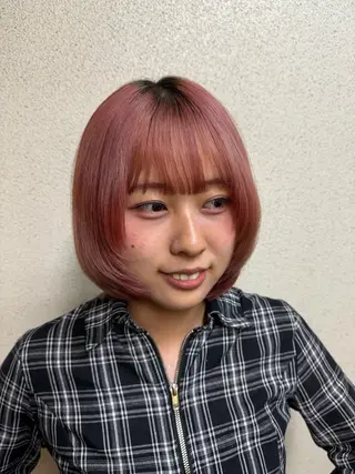 ミディアム ツヤ重視 ワンカラー🫧Mioのヘアスタイル