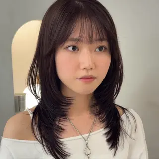 セミロング 💖韓国風💖 レイヤー/LISAのヘアスタイル