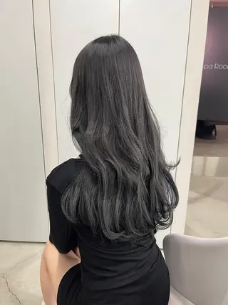 ロング カラー ヘアアレンジ レイヤー/髪質改善 縮毛/ハッシュカットのヘアスタイル