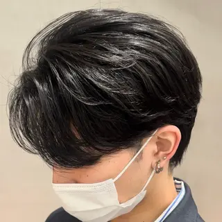 ミディアム パーマ ヘアアレンジ メンズ fifth 石川 凪のヘアスタイル