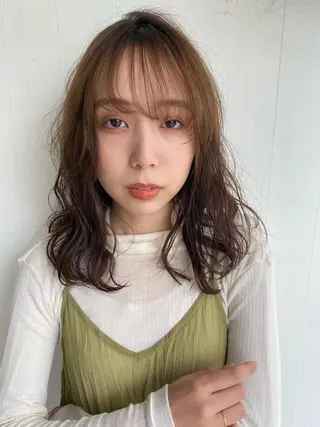 ミディアム 🍃透明感スタイル yu-ka🍃のヘアスタイル