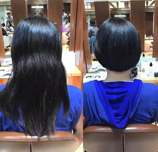 ショート ✂︎ショート、ボブ、 レイヤー🩵YUMIのヘアスタイル