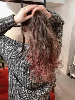 ロング カラー なかの たくみのヘアスタイル