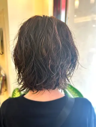 ショート パーマ 小顔レイヤー💗 木村実樹のヘアスタイル