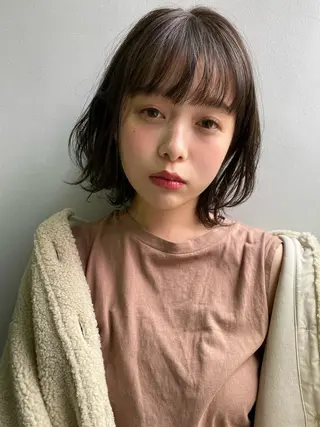 ショート 低ダメージパーマ ケアパーマ/武田明大のヘアスタイル