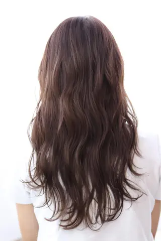 ロング 透明感カラー⭐️ 田嶋麗奈のヘアスタイル