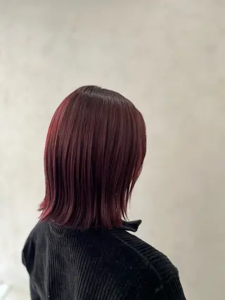 ミディアム カラー ブリーチなし透明感 カラー✨横山 佳希のヘアスタイル