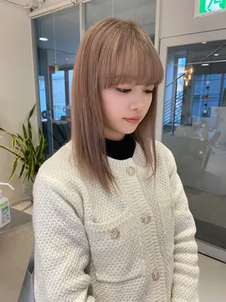 ミディアム カラー 浅野 匠のヘアスタイル