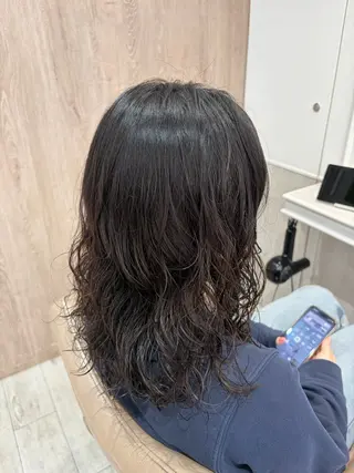 セミロング Ash本八幡 🩵ྀི菊地のヘアスタイル