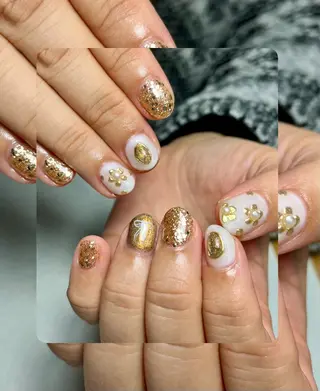 ネイル tsumeya ゆるかわ手描きネイルのネイルデザイン