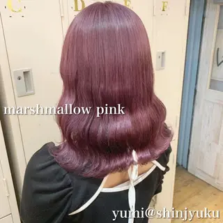 セミロング カラー パーマ ヘアアレンジ メンズ キッズ ネイル マツエク・マツパ 新宿駅近♡友達とOK 🦋W -ワット -のヘアスタイル