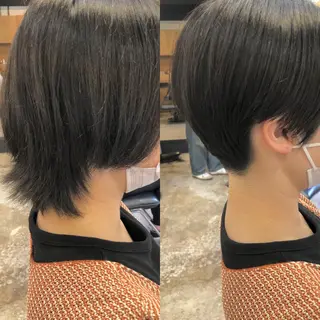 ショート カラー 骨格診断🍃ショート /ショートボブ✨岡元のヘアスタイル
