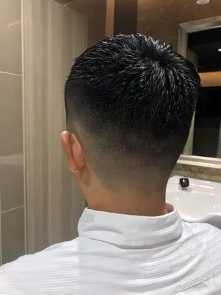 ショート プレミアムバーバー 表参道のヘアスタイル