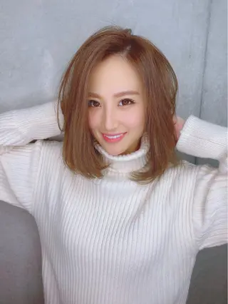 ミディアム 髪質改善 レイヤー Naoyaのヘアスタイル