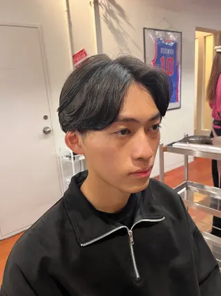 ショート パーマ メンズ FIX店長/名駅/ 国際センター/パーマのヘアスタイル