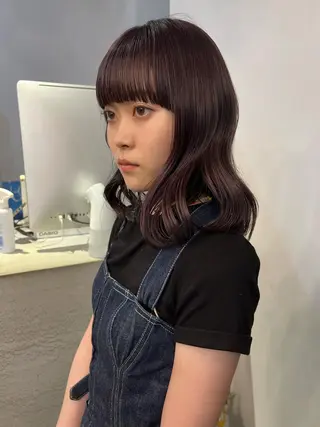 ミディアム vixus  the bay所属・vixus mamiのヘアスタイル