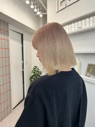 ミディアム カラー 🌟カットレイヤー ボブ森龍哉のヘアスタイル