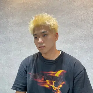 ショート カラー パーマ メンズ 🔥メンズ 特化🔥菊水皐暉🔥のヘアスタイル