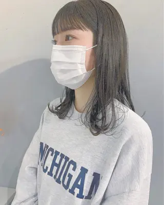 ロング カラー ボブパーマコテ巻き風 パーマNo1深江秀平のヘアスタイル