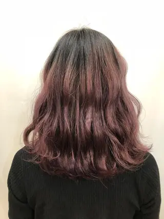 セミロング カラー 女性に人気♪ はやしほのかのヘアスタイル