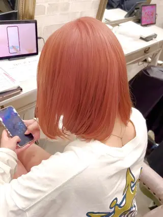ショート カラー 推しカラー💫 ブリーチ💫若菜覚のヘアスタイル