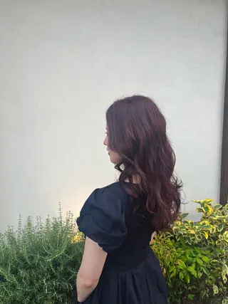 セミロング カラー Haute Couture Rencontrer 西京極店所属・金岡 碧のヘアスタイル