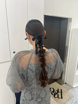 ヘアアレンジ アレンジ/ブラウン カラー HARU🕯のヘアスタイル