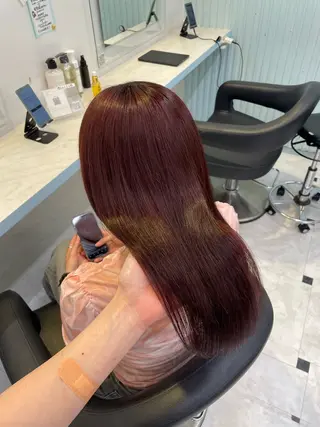カラー 🇰🇷韓流暖色ヘア 🍒saaya🍒のヘアスタイル