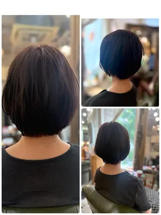 ショート 新宿御苑/艶髪カラー 髪質改善/山口のヘアスタイル