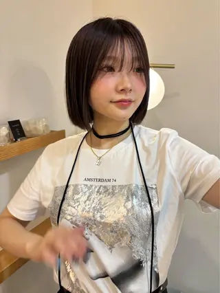 ショート カラー ブリーチなしカラー/ パーマ/おとは🦖♡のヘアスタイル