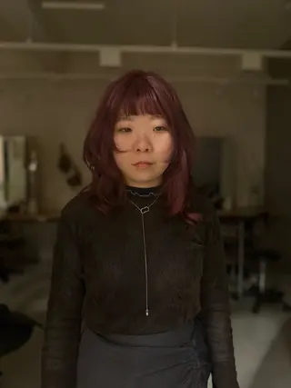 カラー anju.カット 透明感カラー/パーマのヘアスタイル