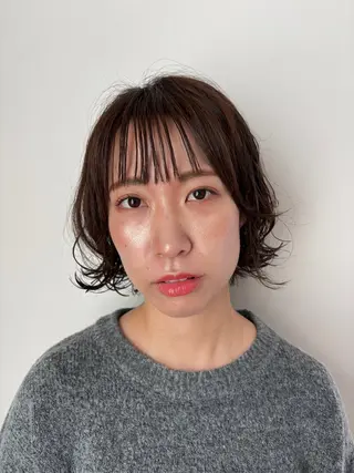ショート パーマ いりえ しゃけのヘアスタイル