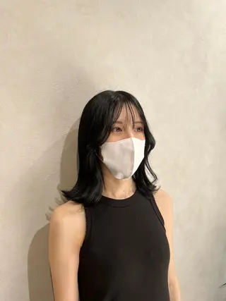 ミディアム カラー 有田裕真 【ブリーチカラー】のヘアスタイル