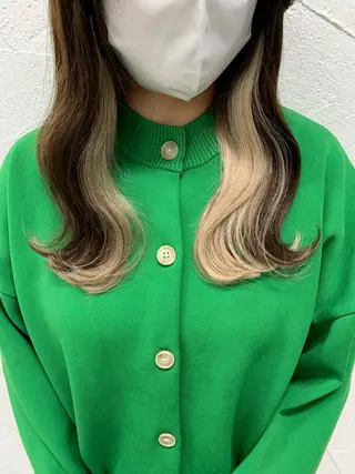 セミロング カラー 【原宿プルエクステ】 NANAMIのヘアスタイル